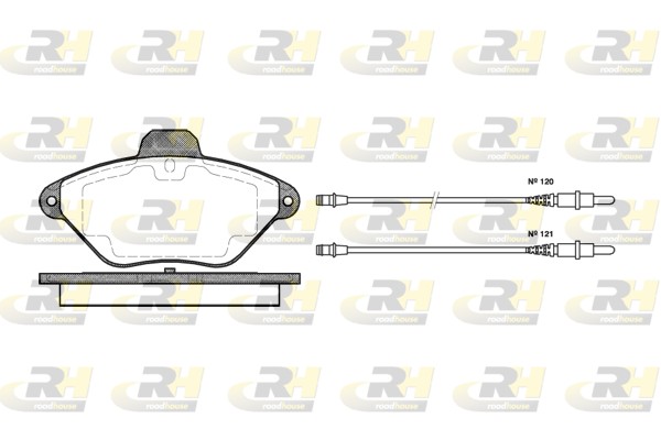 Brake Pad Set, disc brake - 2439.04 ROADHOUSE