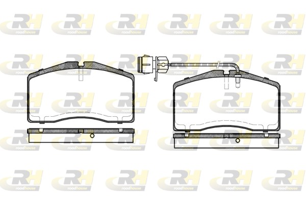Brake Pad Set, disc brake - 2448.12 ROADHOUSE