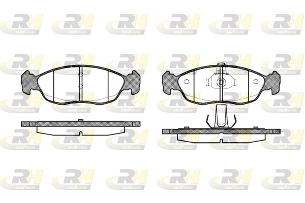 Brake Pad Set, disc brake - 2461.10 ROADHOUSE