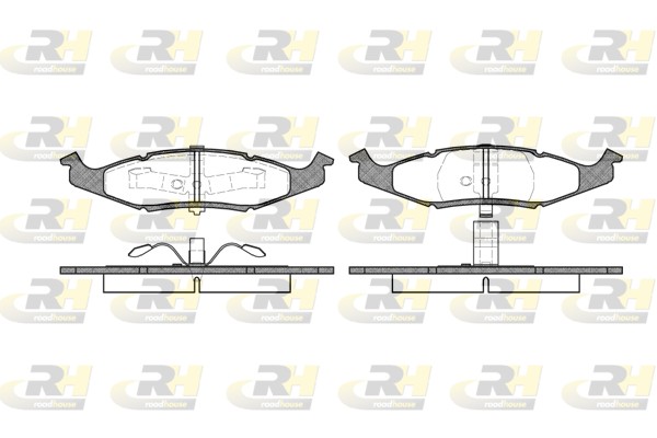 Brake Pad Set, disc brake - 2477.00 ROADHOUSE