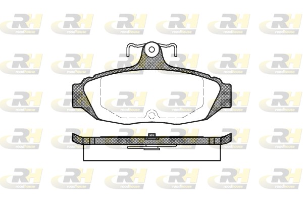 Brake Pad Set, disc brake - 2528.00 ROADHOUSE