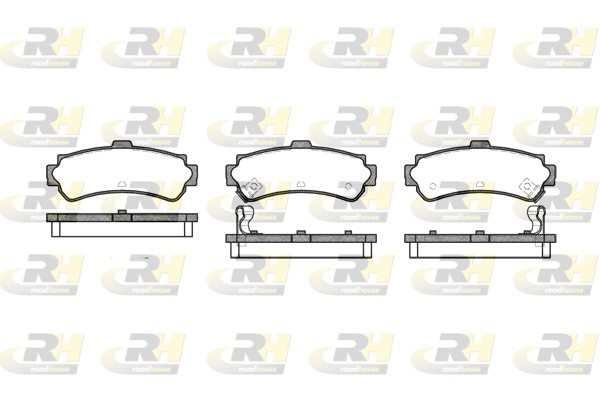 Brake Pad Set, disc brake - 2607.02 ROADHOUSE