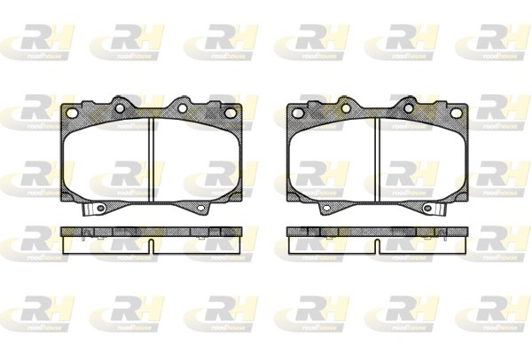 Brake Pad Set, disc brake - 2707.04 ROADHOUSE