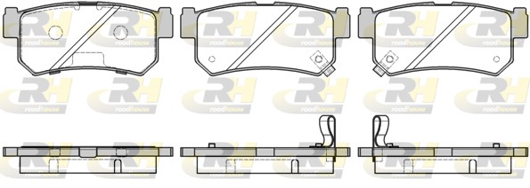 Kit pastiglie freno, Freno a disco - 2746.42 ROADHOUSE