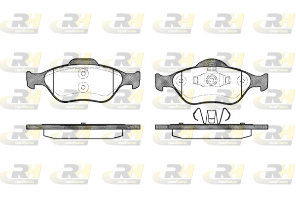 Kit pastiglie freno, Freno a disco - 2766.00 ROADHOUSE