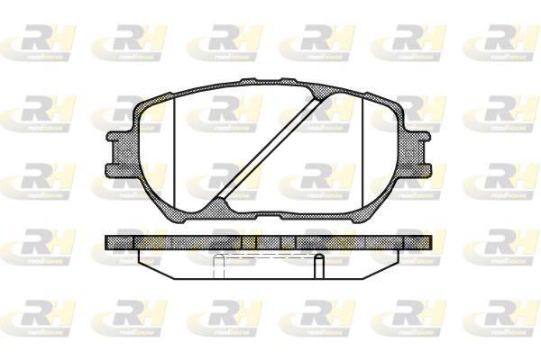 Kit pastiglie freno, Freno a disco - 2884.00 ROADHOUSE