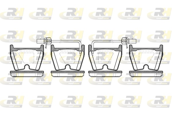 Brake Pad Set, disc brake - 2896.02 ROADHOUSE