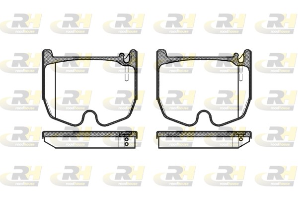 Brake Pad Set, disc brake - 2992.00 ROADHOUSE
