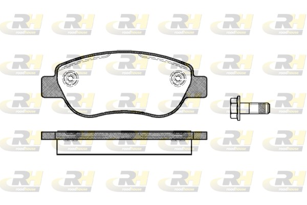 Brake Pad Set, disc brake - 21069.00 ROADHOUSE