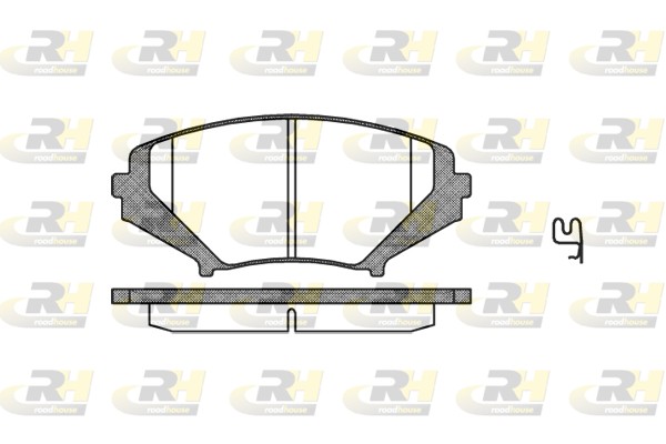 Brake Pad Set, disc brake - 21080.01 ROADHOUSE