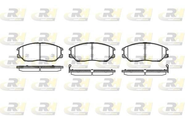 Brake Pad Set, disc brake - 21085.02 ROADHOUSE