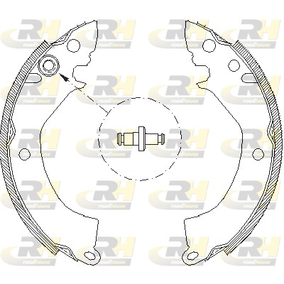 Brake Shoe - 4157.00 ROADHOUSE
