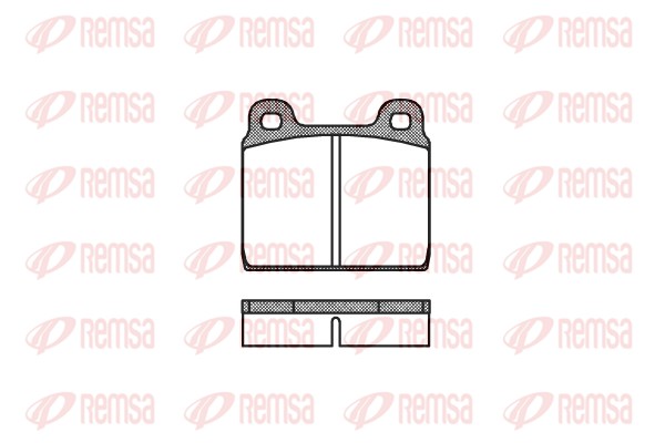 Brake Pad Set, disc brake - 0002.20 REMSA