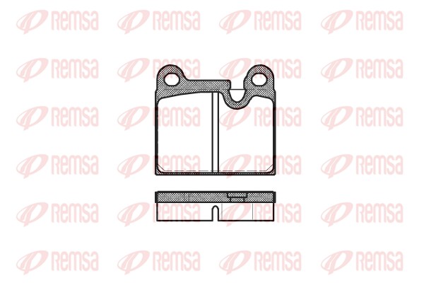 Brake Pad Set, disc brake - 0006.80 REMSA