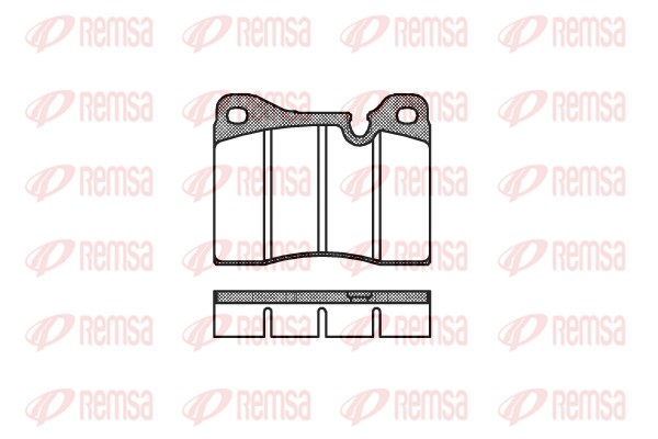 Brake Pad Set, disc brake - 0011.20 REMSA