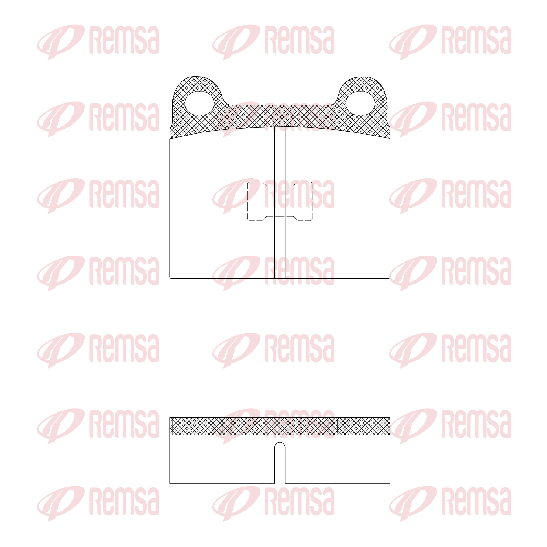 Brake Pad Set, disc brake - 0017.20 REMSA