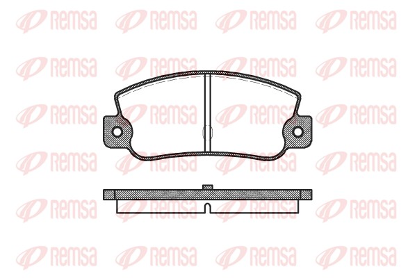 Brake Pad Set, disc brake - 0025.30 REMSA