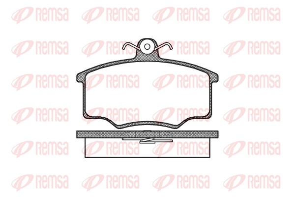 Brake Pad Set, disc brake - 0046.00 REMSA