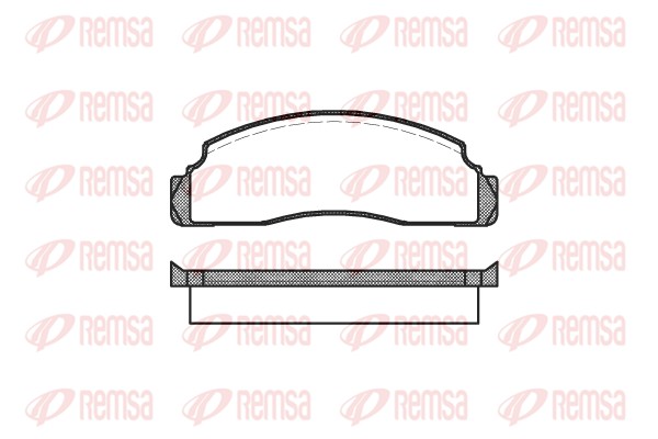 Brake Pad Set, disc brake - 0091.00 REMSA