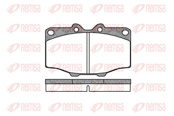 Brake Pad Set, disc brake - 0132.00 REMSA
