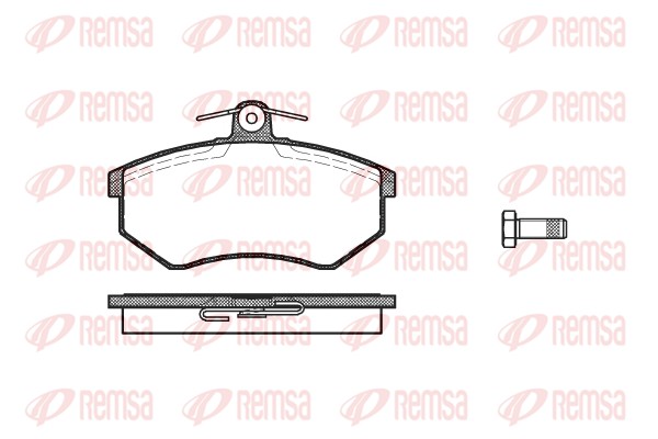 Brake Pad Set, disc brake - 0134.10 REMSA