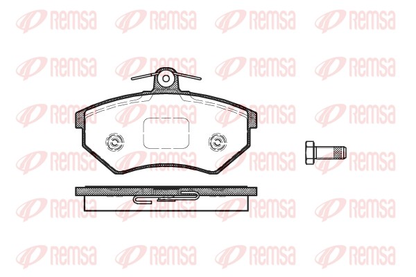 Brake Pad Set, disc brake - 0134.50 REMSA
