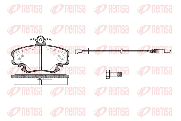 Brake Pad Set, disc brake - 0141.30 REMSA