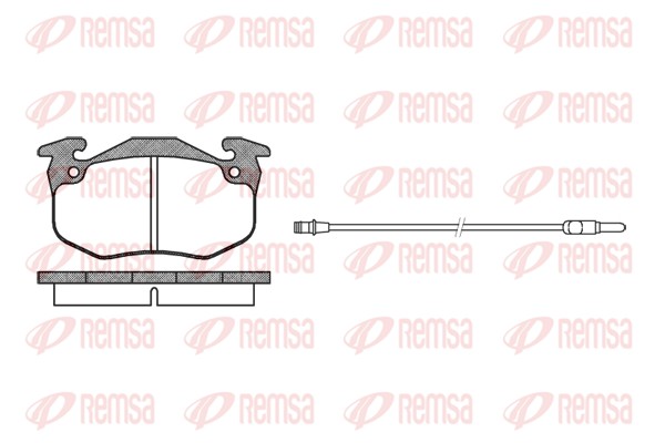 Brake Pad Set, disc brake - 0144.42 REMSA