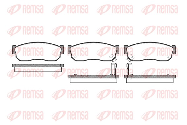 Brake Pad Set, disc brake - 0149.02 REMSA