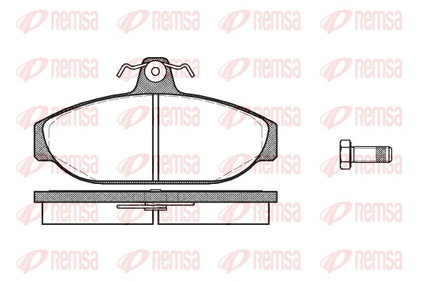 Brake Pad Set, disc brake - 0156.00 REMSA