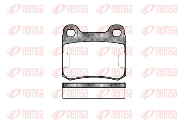 Brake Pad Set, disc brake - 0157.10 REMSA