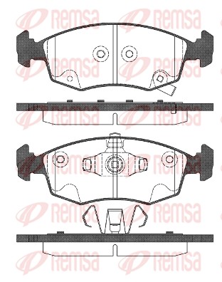 Brake Pad Set, disc brake - 0172.72 REMSA