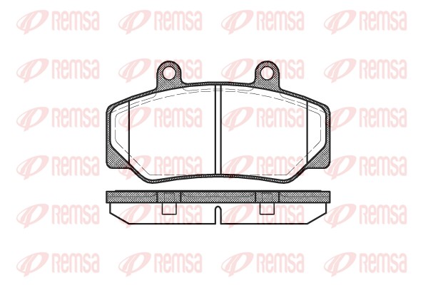 Brake Pad Set, disc brake - 0176.20 REMSA
