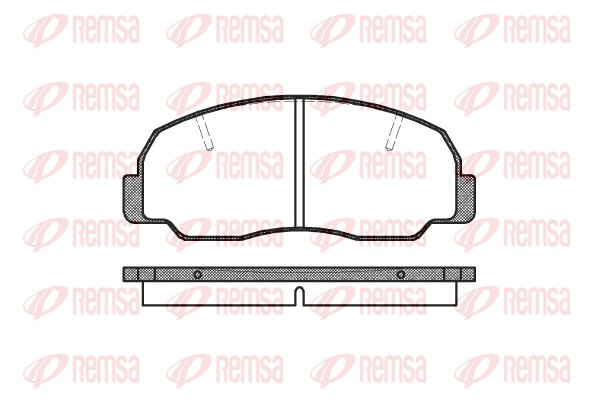 Brake Pad Set, disc brake - 0178.10 REMSA