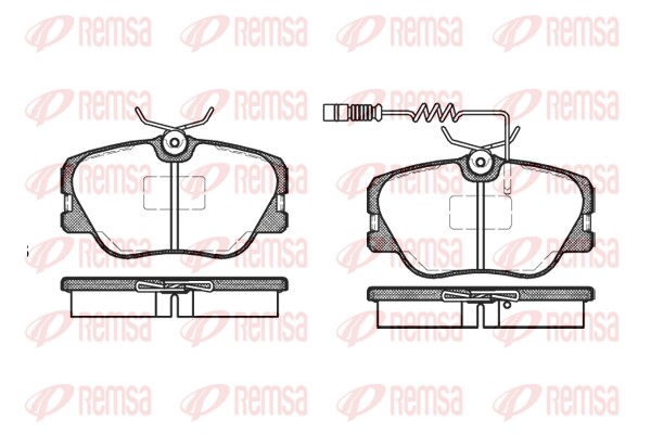Brake Pad Set, disc brake - 0189.02 REMSA