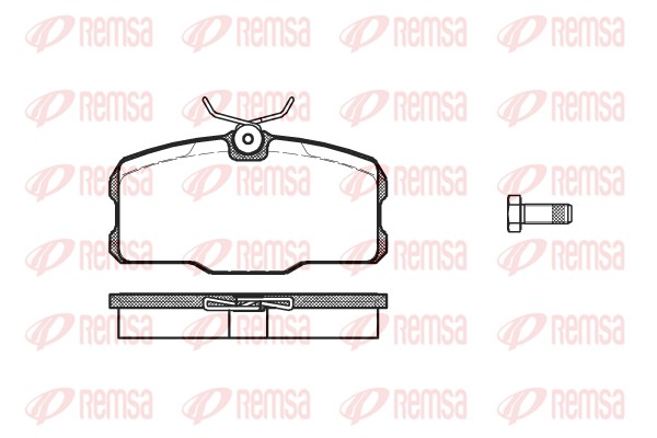 Brake Pad Set, disc brake - 0207.00 REMSA