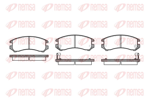 Brake Pad Set, disc brake - 0219.02 REMSA
