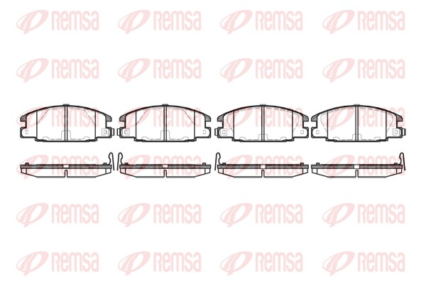 Brake Pad Set, disc brake - 0238.24 REMSA