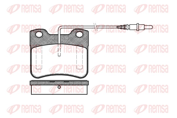 Brake Pad Set, disc brake - 0247.24 REMSA