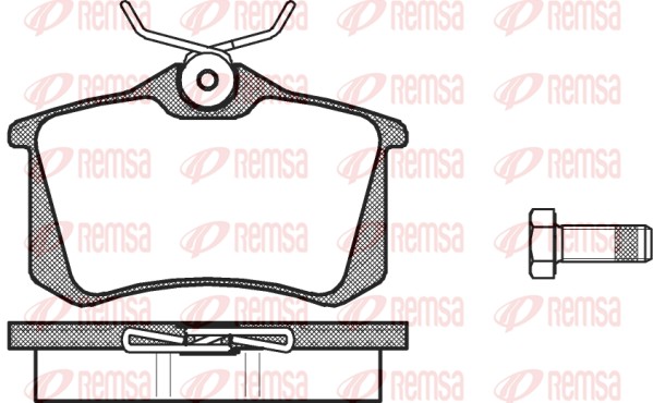 Kit pastiglie freno, Freno a disco - 0263.00 REMSA
