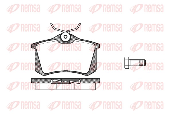 Brake Pad Set, disc brake - 0263.10 REMSA