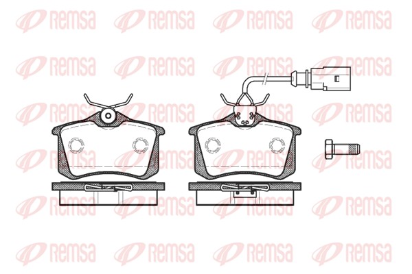 Brake Pad Set, disc brake - 0263.51 REMSA
