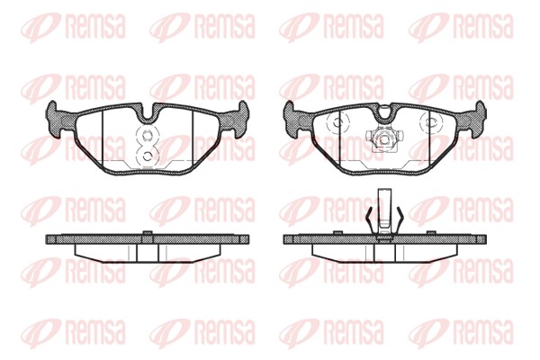 Brake Pad Set, disc brake - 0265.40 REMSA
