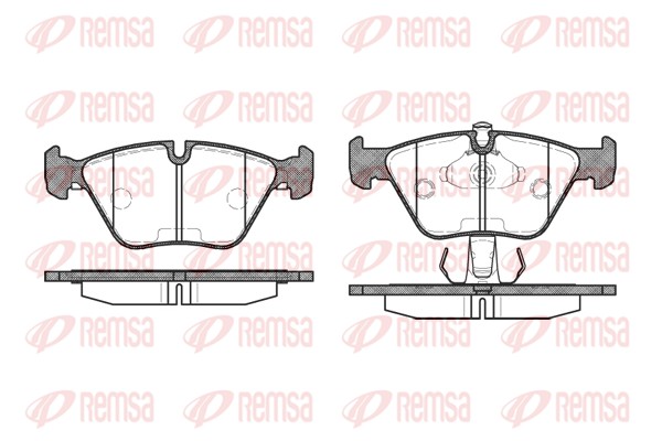 Brake Pad Set, disc brake - 0270.15 REMSA