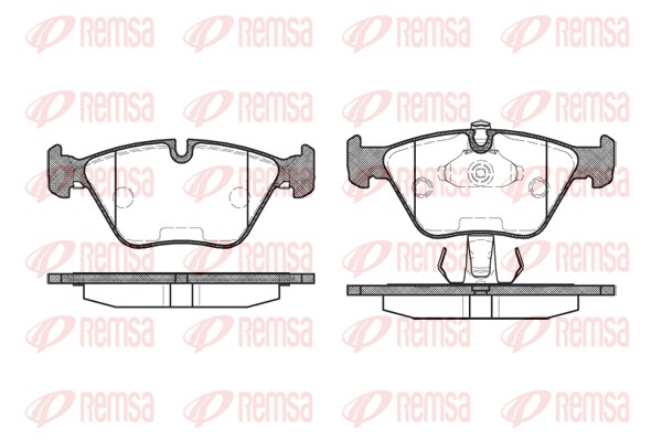Brake Pad Set, disc brake - 0270.25 REMSA