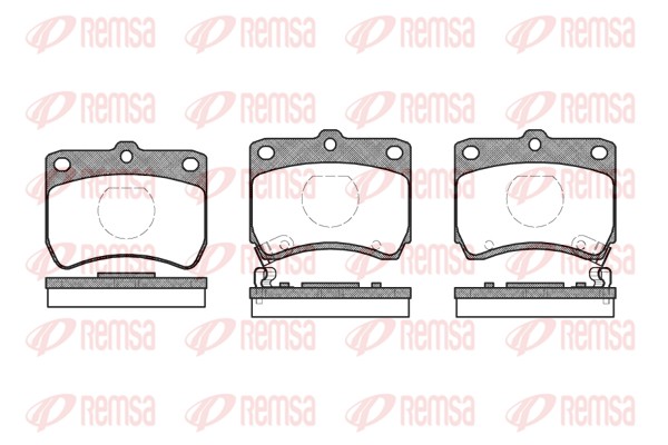 Brake Pad Set, disc brake - 0271.02 REMSA