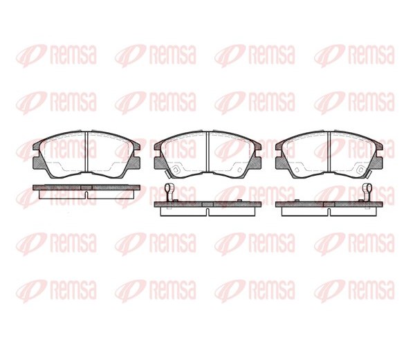 Brake Pad Set, disc brake - 0275.02 REMSA