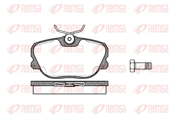 Brake Pad Set, disc brake - 0280.00 REMSA