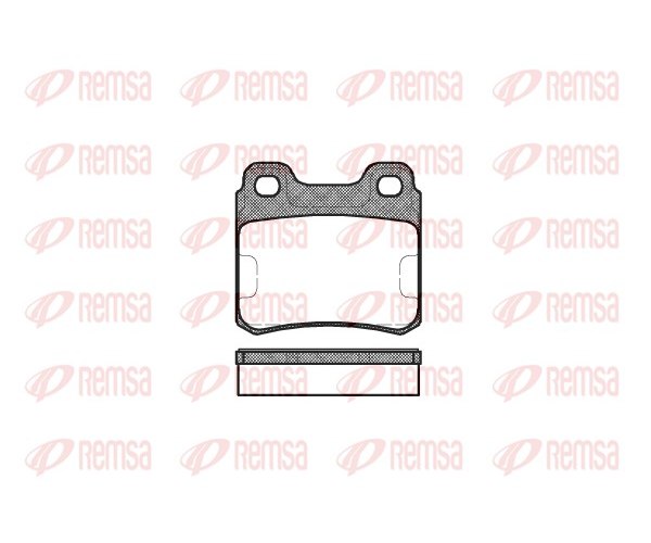 Brake Pad Set, disc brake - 0282.00 REMSA