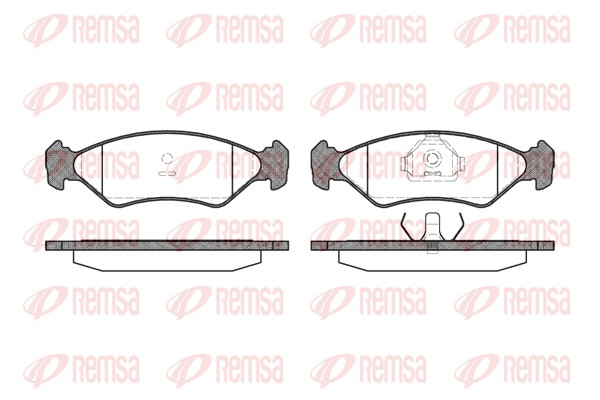 Brake Pad Set, disc brake - 0285.10 REMSA